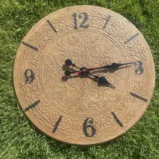Brown Boho Wall Clock
