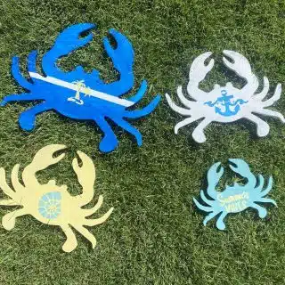 Yellow x Blue Wall Decor Crabs Collection