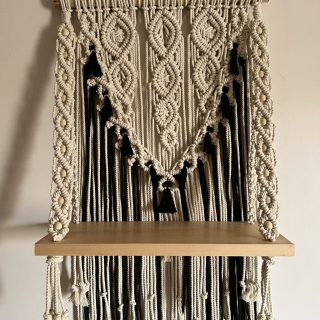 Macrame shelf