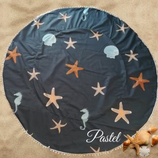 Seashells beach towel