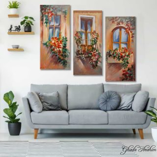 Three flower windows