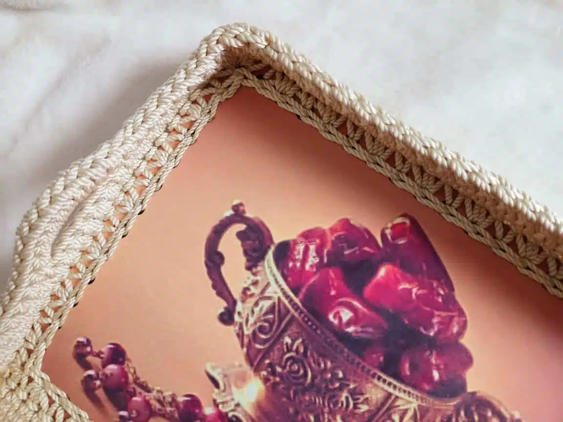 Ramadan crochet wooden tray 3 IMG 20220404 WA0028
