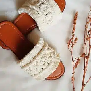 Macrame slippers