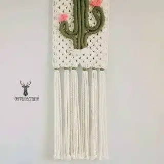 Macrame cactus wall hanging 🌵