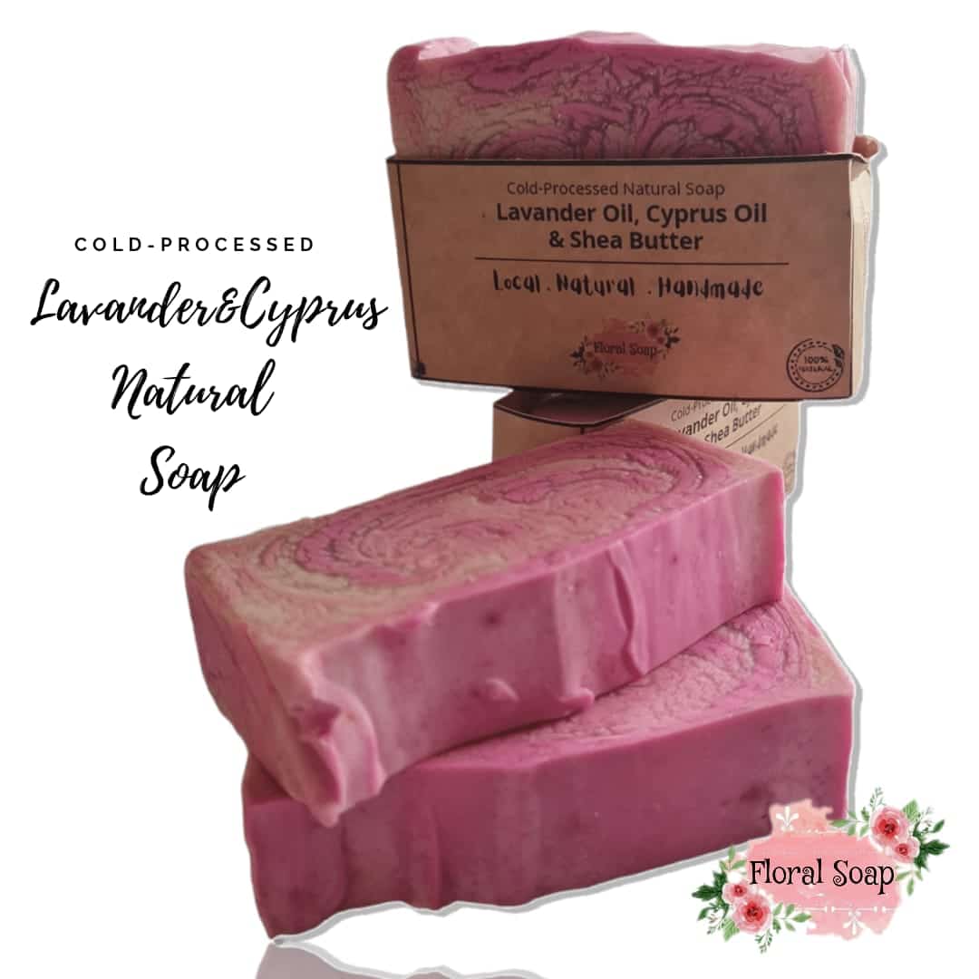 Cyperus and Lavender Natural Cold Process Soap 2 Lavander and Cyprus soap