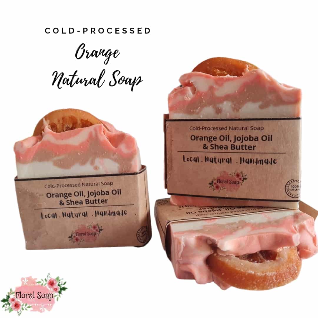 Orange Natural Cold-Processed Soap 2 Orange soap