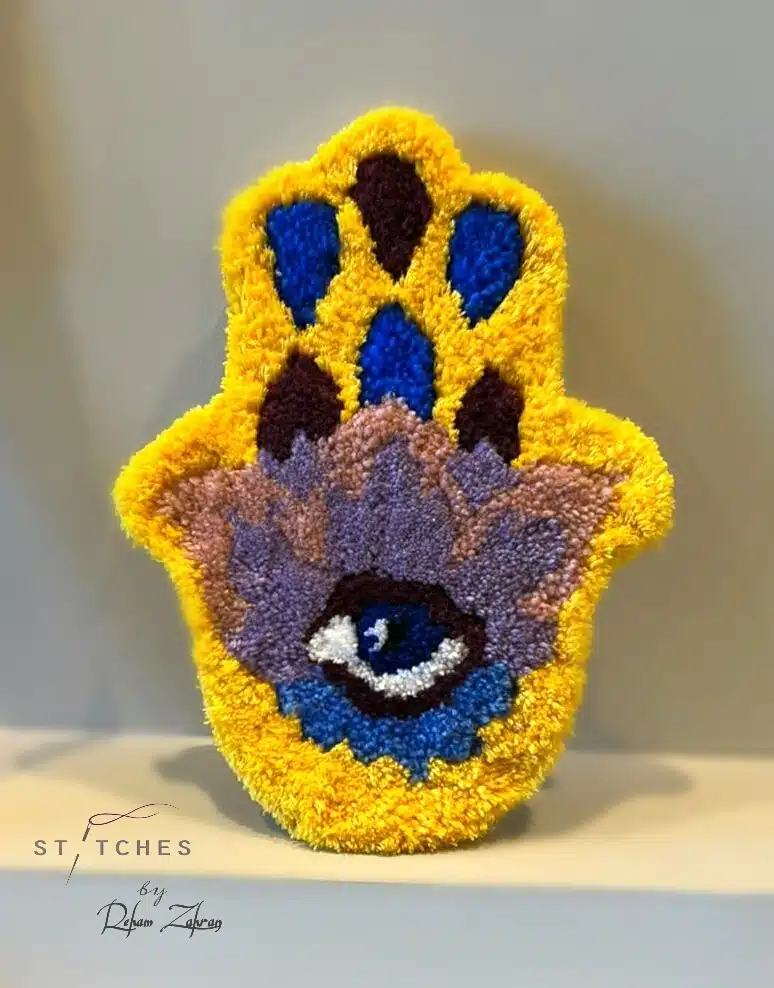 Wall hanging eye - tufted wall art 1 Wall hanging eye - tufted wall art