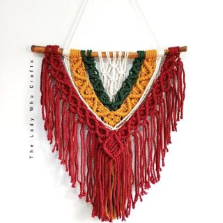 Christmas macrame wall hanging