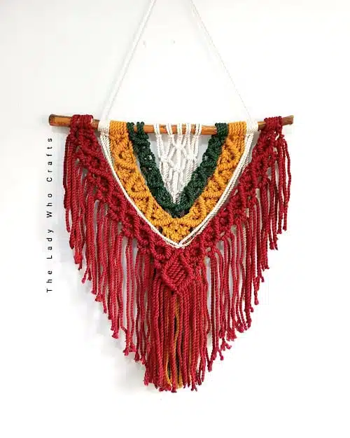 Christmas macrame wall hanging 1 Christmas macrame wall hanging