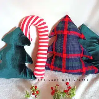 Christmas tree cushion