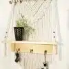 LUCIO macrame shelf