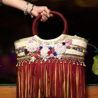 Handmade wicker bag