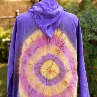 Purple taidye cardigan