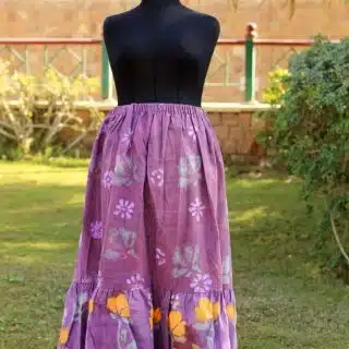 Pink batik skirt