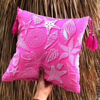 Zan Design Textile Pink Beach Cushion