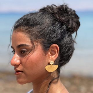 Ginkgo plant Earrings