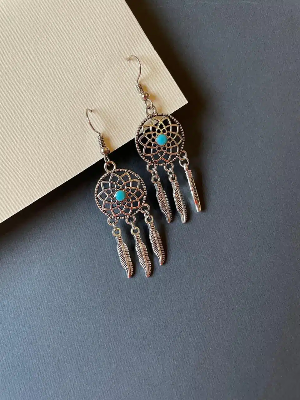 Turquoise DreamCatcher Earrings 4 IMG 20240801 WA0020