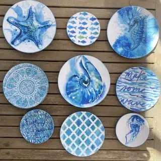 Sea Splash Wall Plates