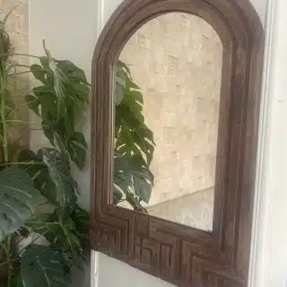 Arabic Design Mirror Brown