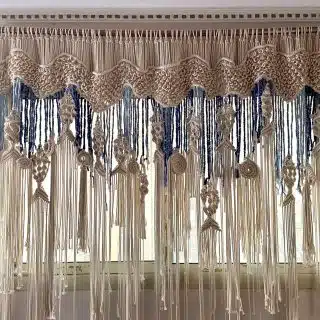 Macrame curtain