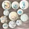 "Mint Sea Shells" Wall Plates Collection