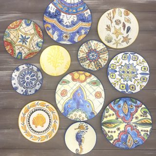 "Mediterranean Breeze" Wall Plates Collection