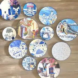 Santorini Wall Plates Collection