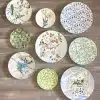 Blue x Green Chinoiserie Wall Plates Collection