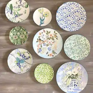 Blue x Green Chinoiserie Wall Plates Collection