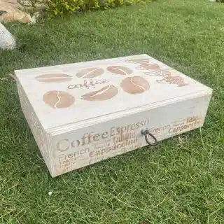 Vintage White Coffee Box