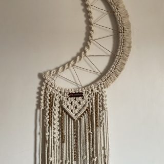 Macrame crescent