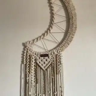 Macrame crescent