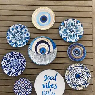 Greek Eye Good Vibes Only Wall Decor Set