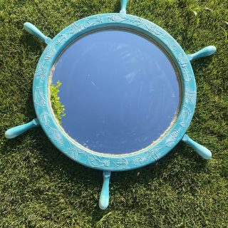 Turquoise Wheel Summer Mirror