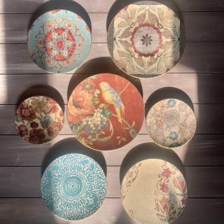 Flower Bird Wall Plates Collection