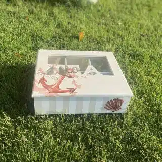Coral Sea Shell Tea Box