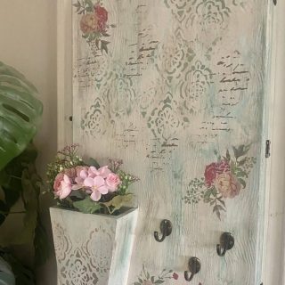 Mint Fleuri Electricity Box Cover