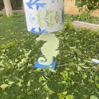 Apple Green Sea Horse Side Lamp