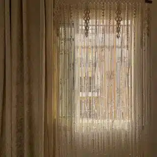Macrame curtain