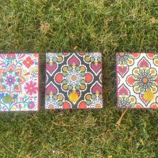 Mexican Tiles Hangers Set