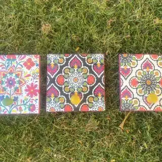 Mexican Tiles Hangers Set