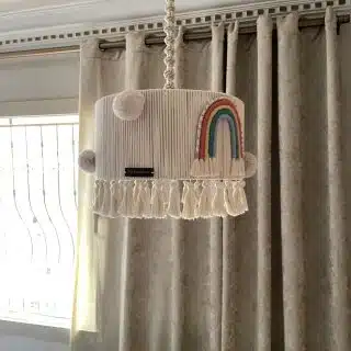 Macrame chandelier