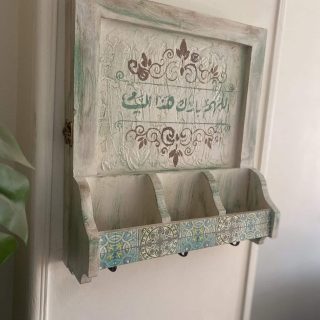 Electricity Box Cover Vintage Beige x Mint