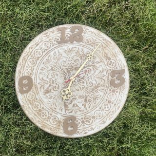 Boho Wall Clock Vanilla x Mocha