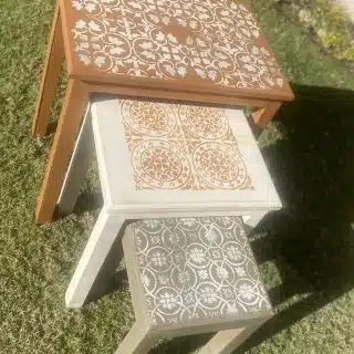 Set of Arabic Tiles Tables