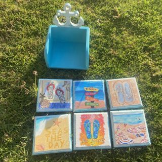 Anchor Turquoise Coasters