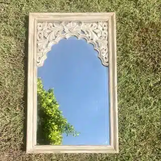 Carved Wood Wall Mirror