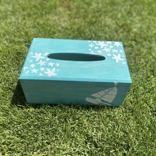 Aqua Tissue Box