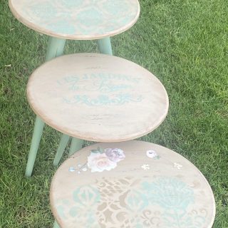 Set of Round Side Tables