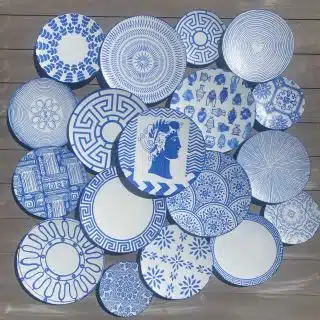 Greek Spirit Wall Plates Collection 1